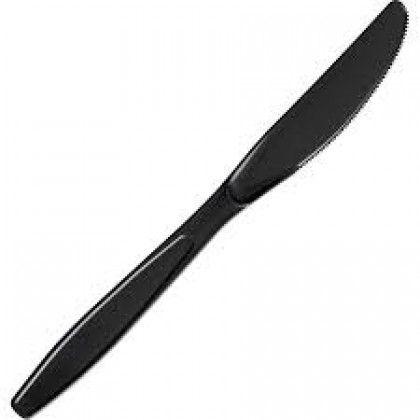 PS BLACK THICK KNIFE 7IN (50PCS/40PKT/CTN)