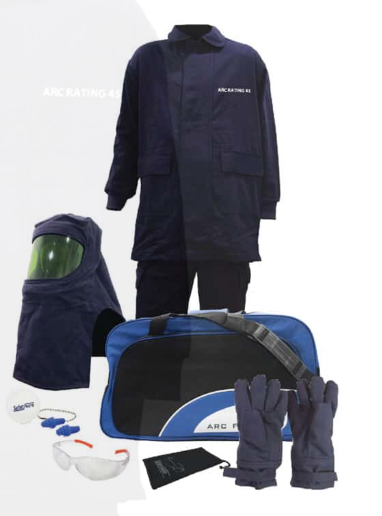 SAFETYWARE 45 Cal Arc Flash Jacket & Bib Overall Kit
