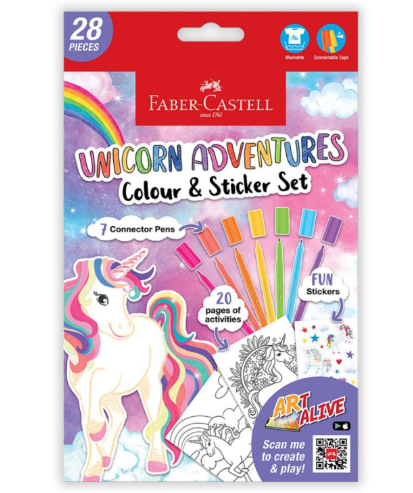 Faber-Castell A5 Colouring Pack Unicorn