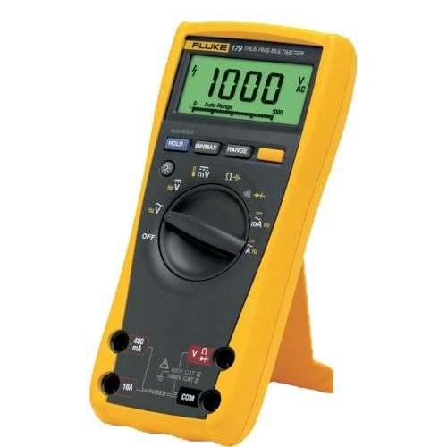 FLUKE 179 TRMS DIGITAL MULTIMETER W/ BACKLIGHT & TEMPERATURE