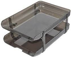 Niso Document Tray Plastic 2 Tier 8220