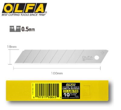 OLFA Blades (L) (10pcs/tube) LB-10