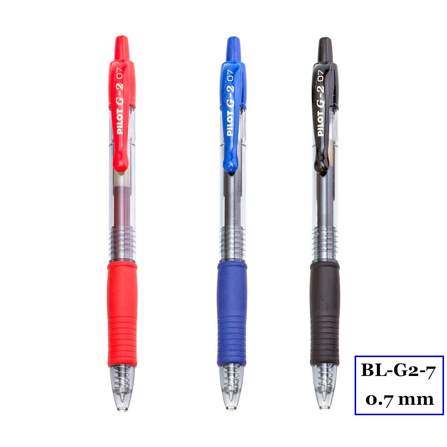 Pilot G-2 Gel Pen 0.7mm - black/blue/red