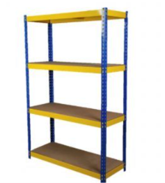 Boltless Racking 4 levels c/w 8mm HDF Board (NEW)