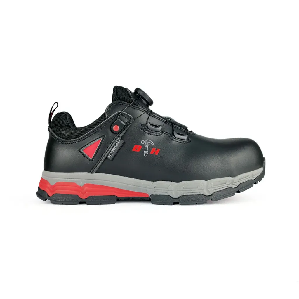 BLACK HAMMER PRO SERIES LOW-CUT SLIP ONS WITH FASTLOCK SAFETY SHOES- (BHS 22002) / BLACK HAMMER / BLACK SAFE / LOW-CUT SLIP ONS WITH FASTLOCK / SAFETY SHOES / SAFETY BOOTS / FOOT PROTECT / KASUT KILANG / KASUT KESELAMATAN / BHS 22002
