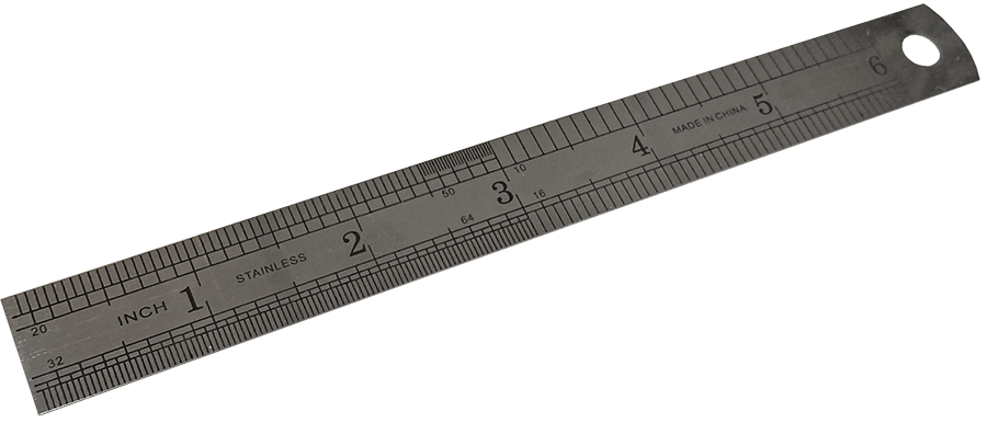 QP 6FT QS STEEL RULERS 15CM