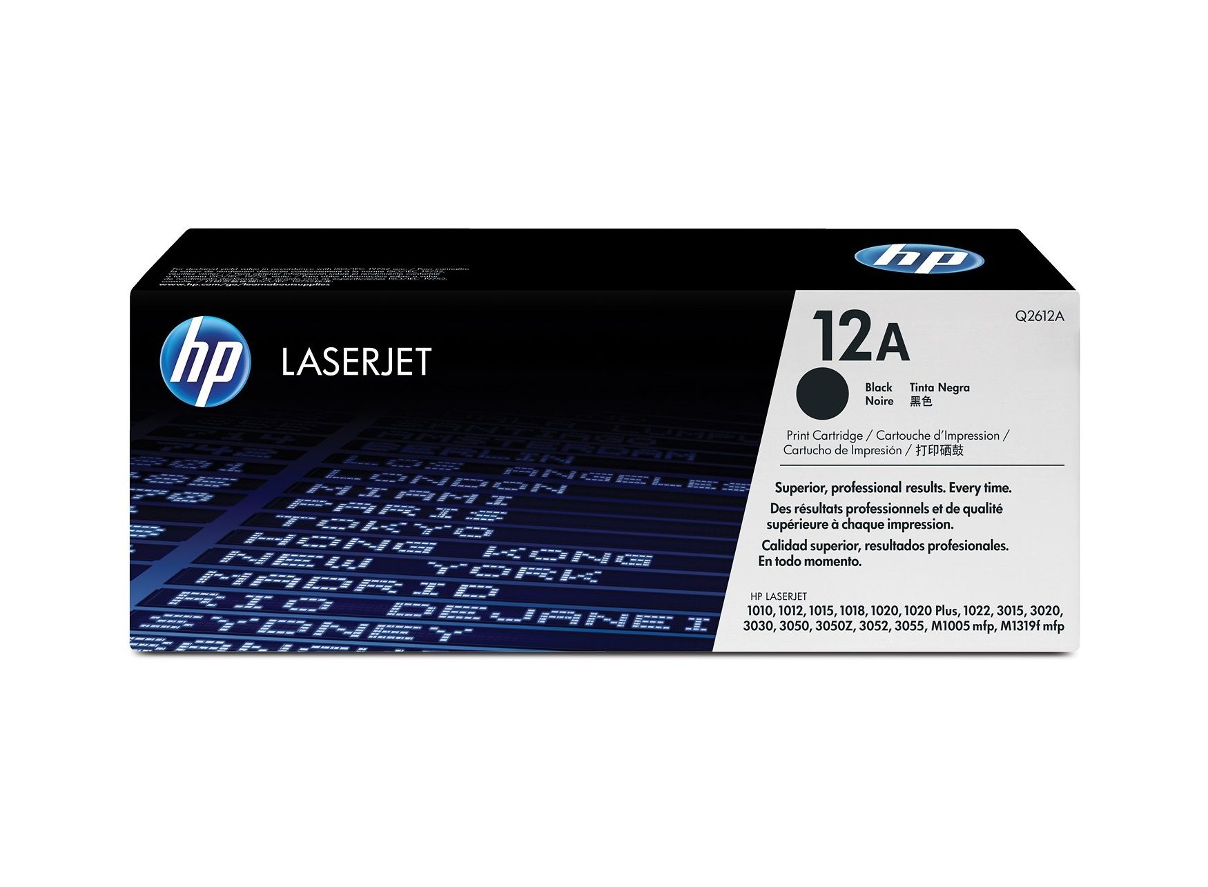HP 12A Black LaserJet Toner Cartridge (Q2612A)