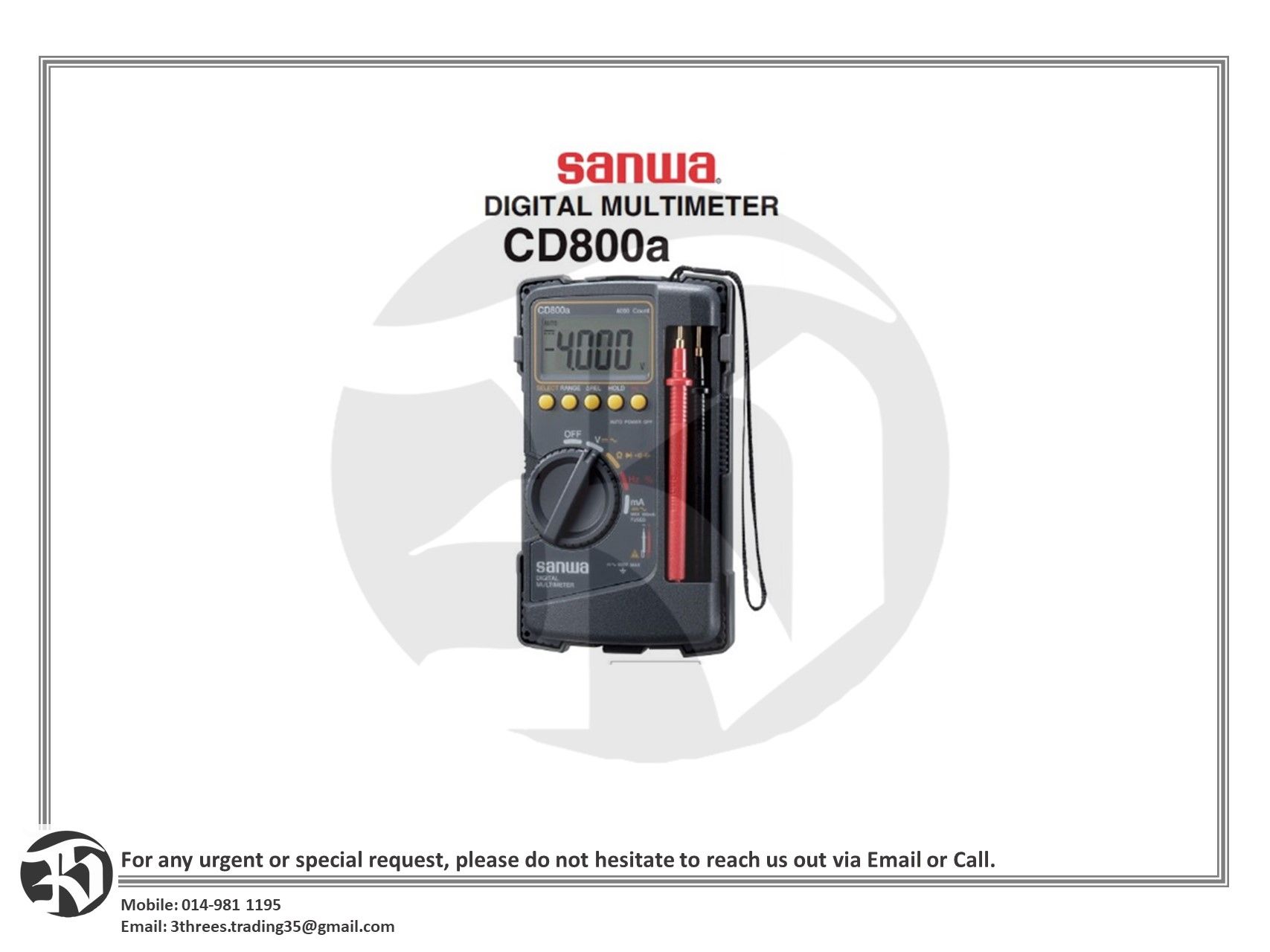 Sanwa CD800a Digital Multimeter