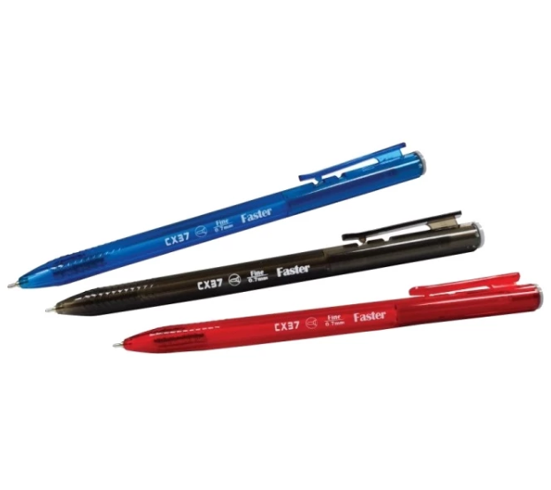 Faster BP-CX-35 0.5mm  /  Faster BP-CX-37 0.7mm Ball Pen 6pcs or 12pcs CX-35 0.5 Blue 12pcs PEN-CX37-KK