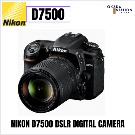 NIKON D7500 DSLR DIGITAL CAMERA AF-S /AF-S 18-140mm 3.5-5.6G Lens /A F-S - 24-120MM F4G ED VR LENS