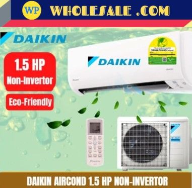 Daikin (1.5HP) FTV35PBV1MF / RV35PBV1M R32 Non Inverter Gin-Ion Blue Filter Air Conditioner (WIFI)