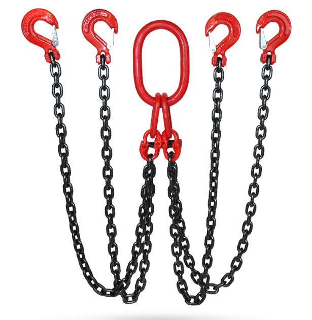 BR INTERNATIONAL CHAIN SLING 4 LEG 5TON (10MM x 1METER) & 6.4 TON (10MM x 1.4METER)