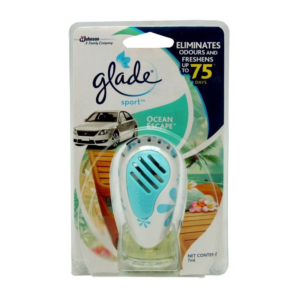 Glade Sport Car Air Freshener Starter Ocean Escape 7ml