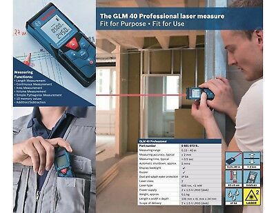 BOSCH PRO GLM 40 LASER MEASURE