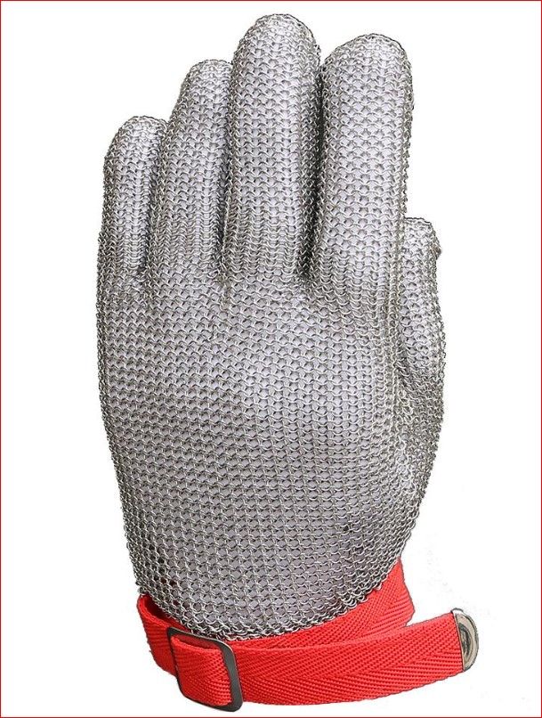 *High-quality 304L Stainless Steel Mesh Knife Cut Resistant Chain Mail Protective Glove for Kitchen Butcher Working Safety
