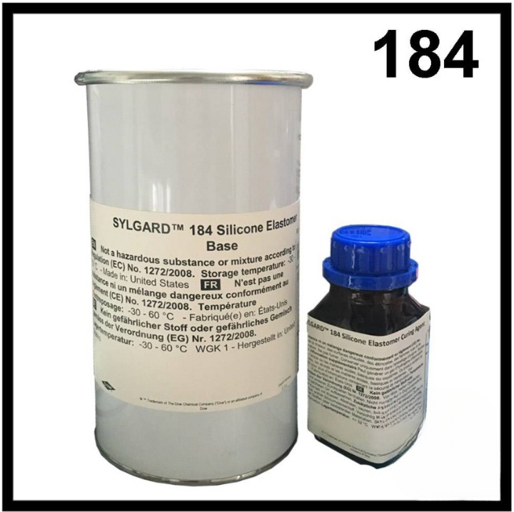 SYLGARD 184 SILICONE ELASTOMER KIT SYLGARD PDMS 1.1KG OR 500G BY DOW CORNING DOWSIL (DC-184)