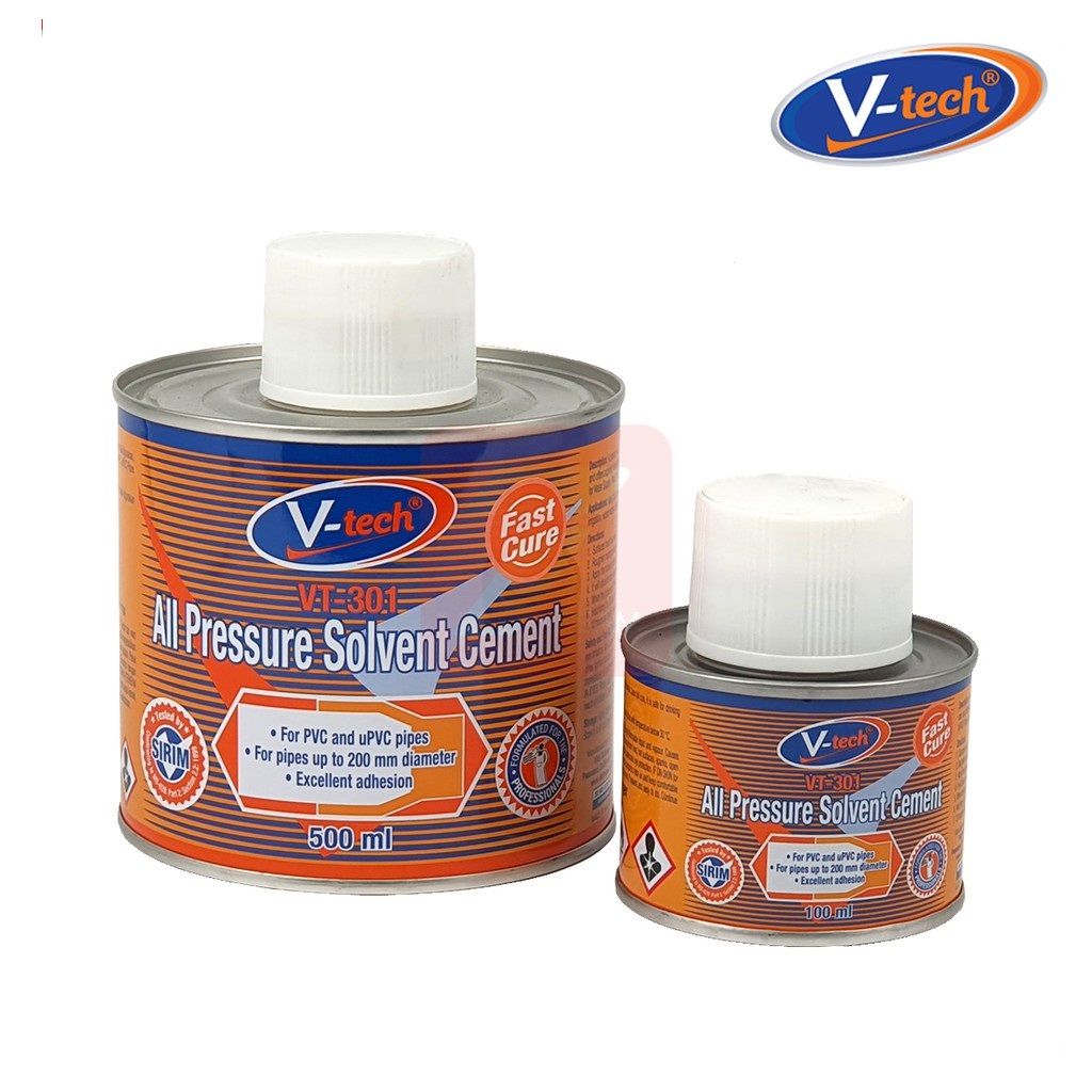 V-Tech VT-301 V-Tech All Pressure Solvent Cement (Fast Cure) (500ML)