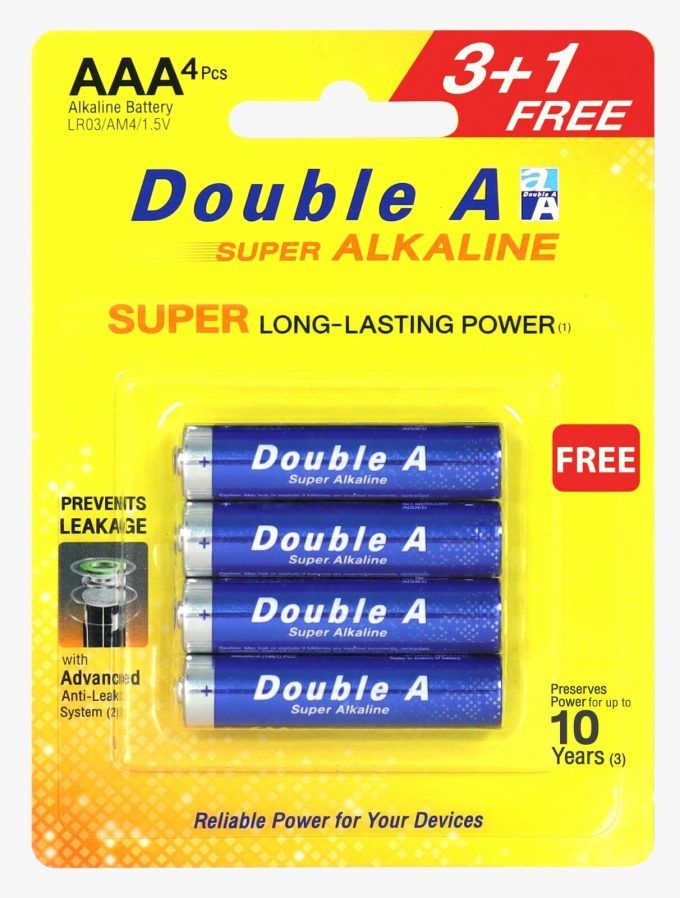 Double A Battery AA /AAA (4pcs/pack) Super Alkaline (High Power)