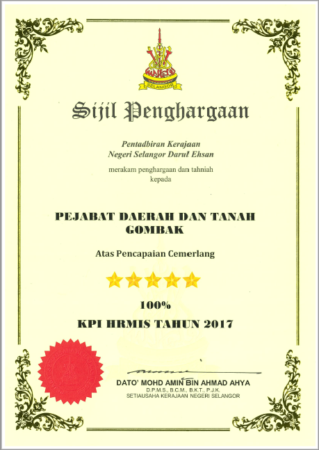 QS Kertas Sijil TNB With Stamping