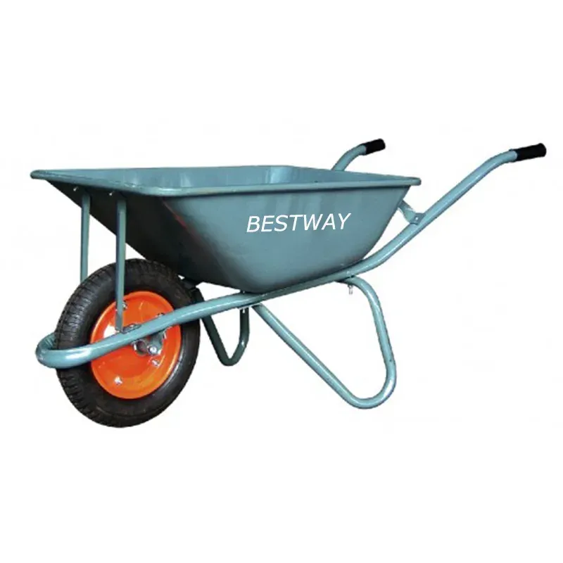 KERETA SORONG WHEELBARROW DEEP TRAY WITH PU WHEEL / HEAVY DUTY WHEELBARROW / KERETA SORONG