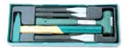 JONNESWAY 5PCS HAMMER & CHISEL SET