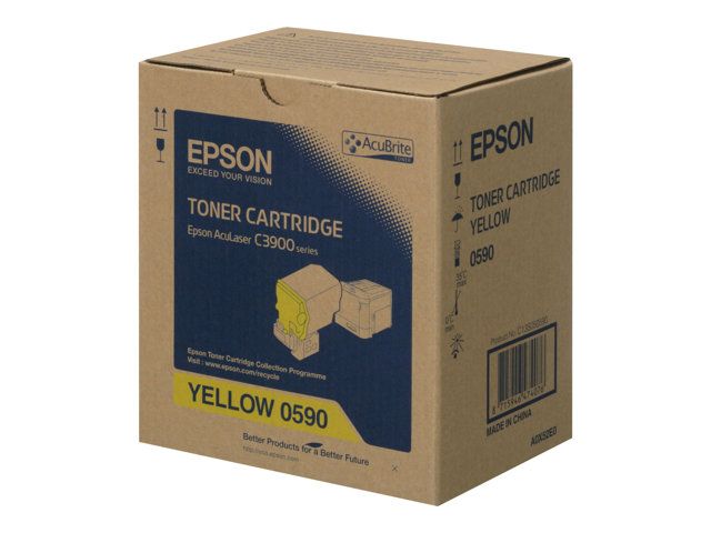 Genuine Malaysia Epson Warranty Epson - Epson C13S050590 Yellow Toner Cartridge