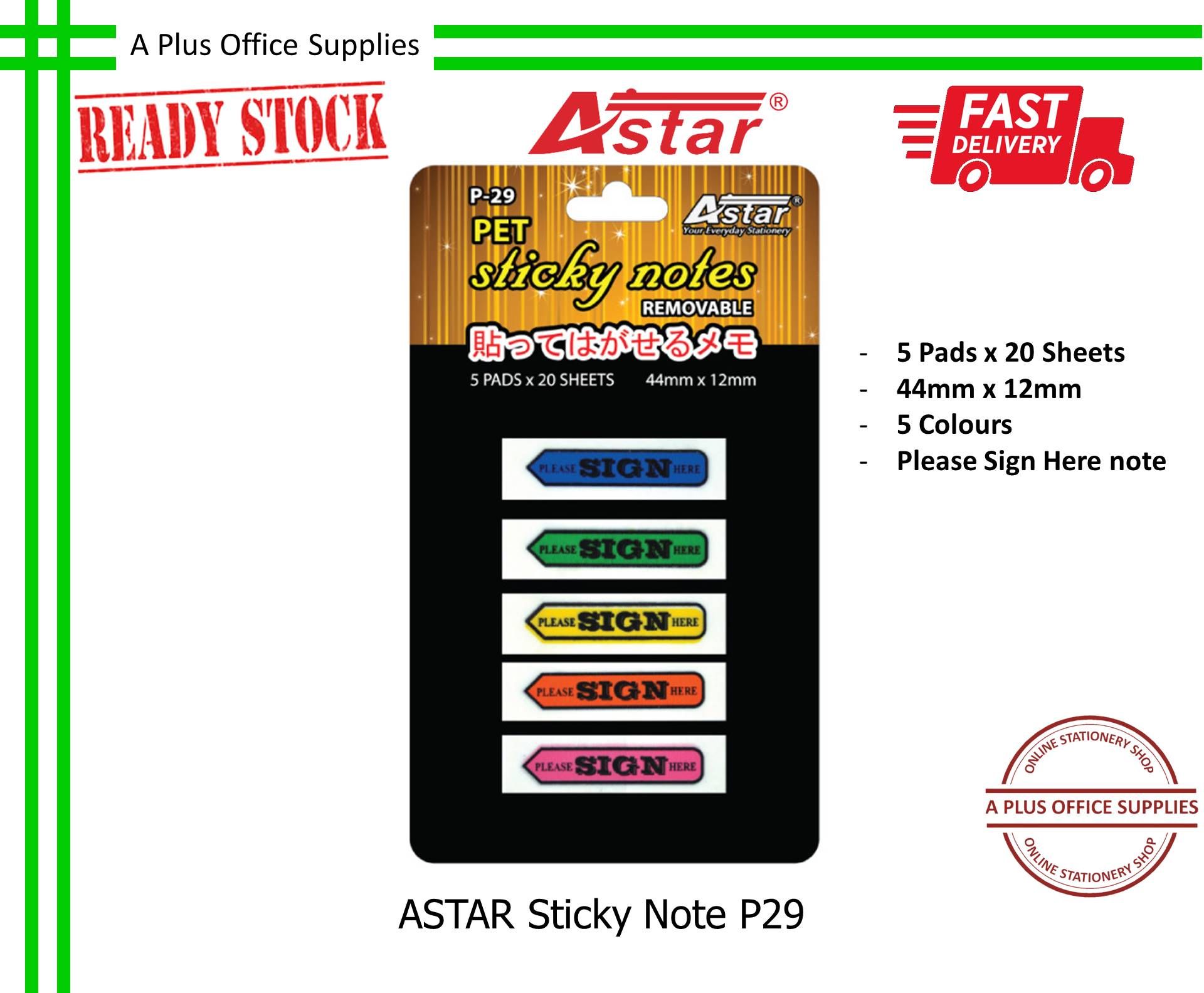 ASTAR Sticky Note P29 47mm x 20mm / Nota Berpelekat Sendiri