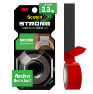 3M Scotch Outdoor Permanent Mounting Tape ( DOUBLE SIDED TAPE)