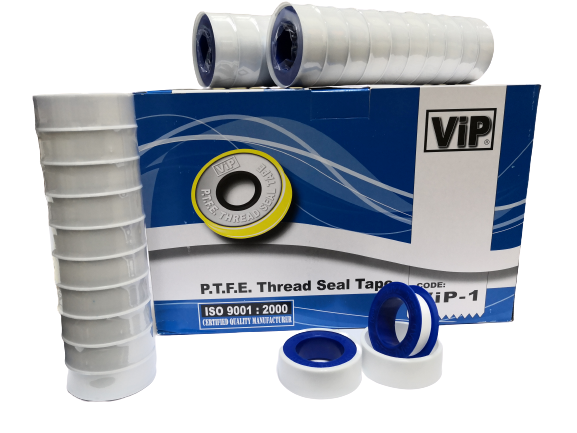 WHITE TAPE PTFE THREAD SEAL 12MM - VIP-1 100PCS/BOX
