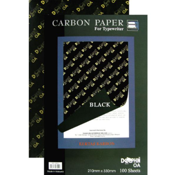 DOLPHIN “TYPEWRITERS” CARBON PAPER BLACK (100 SHEETS)