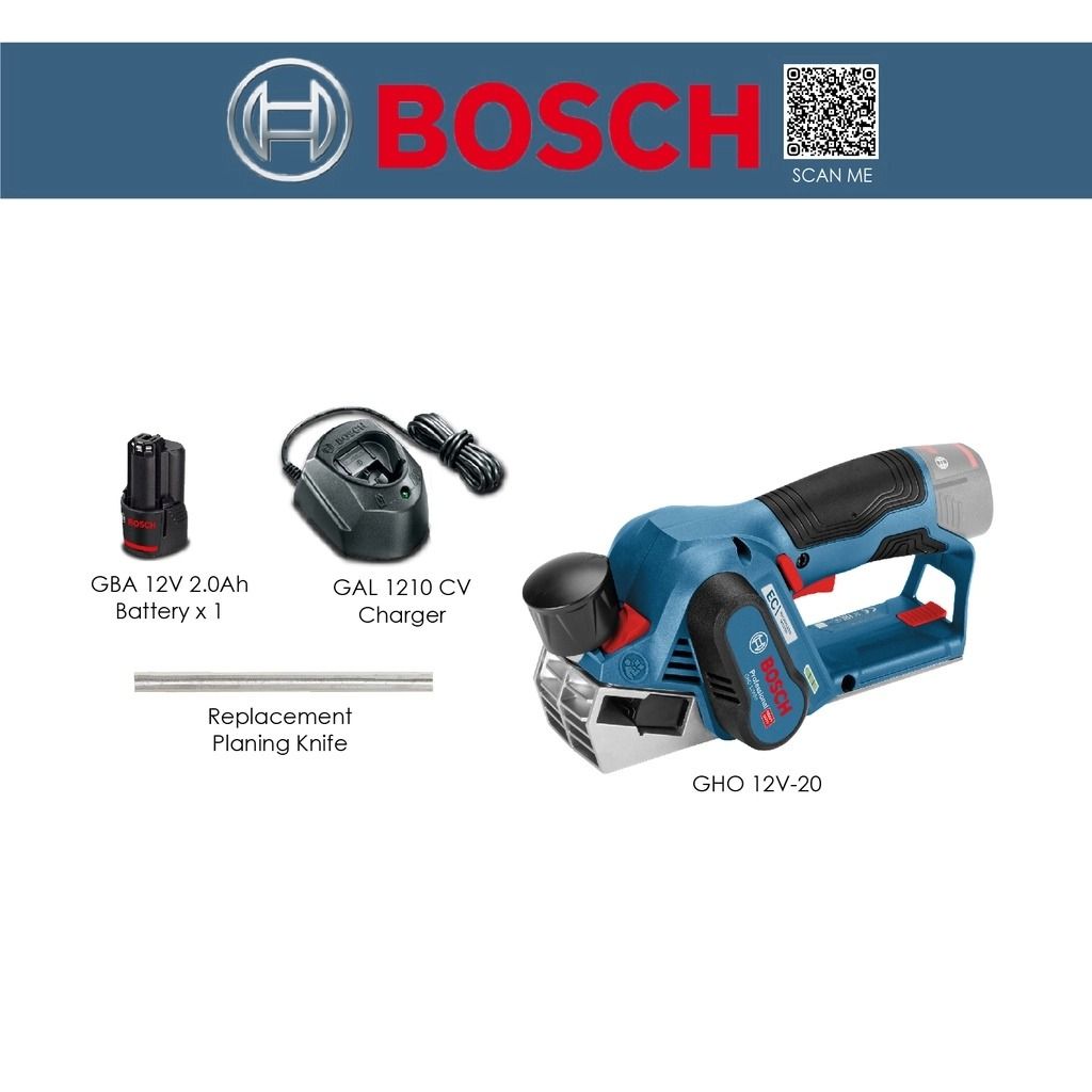 BOSCH GHO12V-20 Professional Cordless Planer Wood Planer GHO 12V-20 06015A70K0 0 601 5A7 0K0