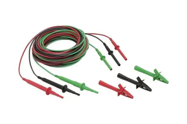 Fluke FUSED TL1550EXT 25 Foot Extended Test Lead Set, Silvertronic Pn 129348/7.6m.