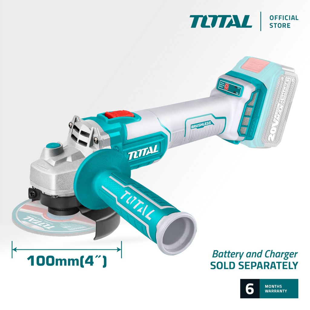 TOTAL TAGLI201008 LI-ION BRUSHLESS ANGLE GRINDER