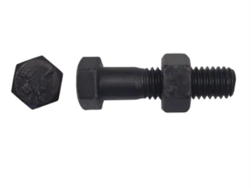 HT GR5 HEX BOLTS / NUTS UNC ( B/O )  1 X 6 (Hald thread high tensile)   COLOR: White