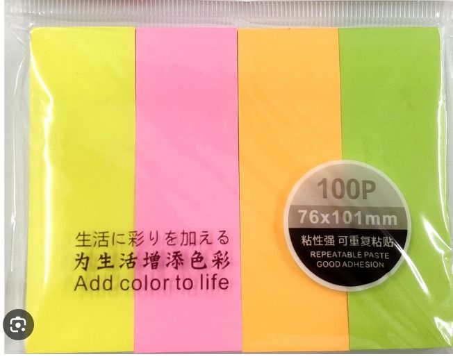 POST IT PAD 3/4" X 3"