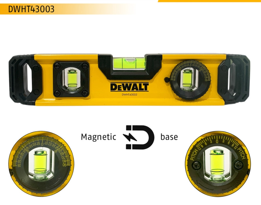 DEWALT DWHT43003 230MM ( 9" ) TORPEDO LEVEL