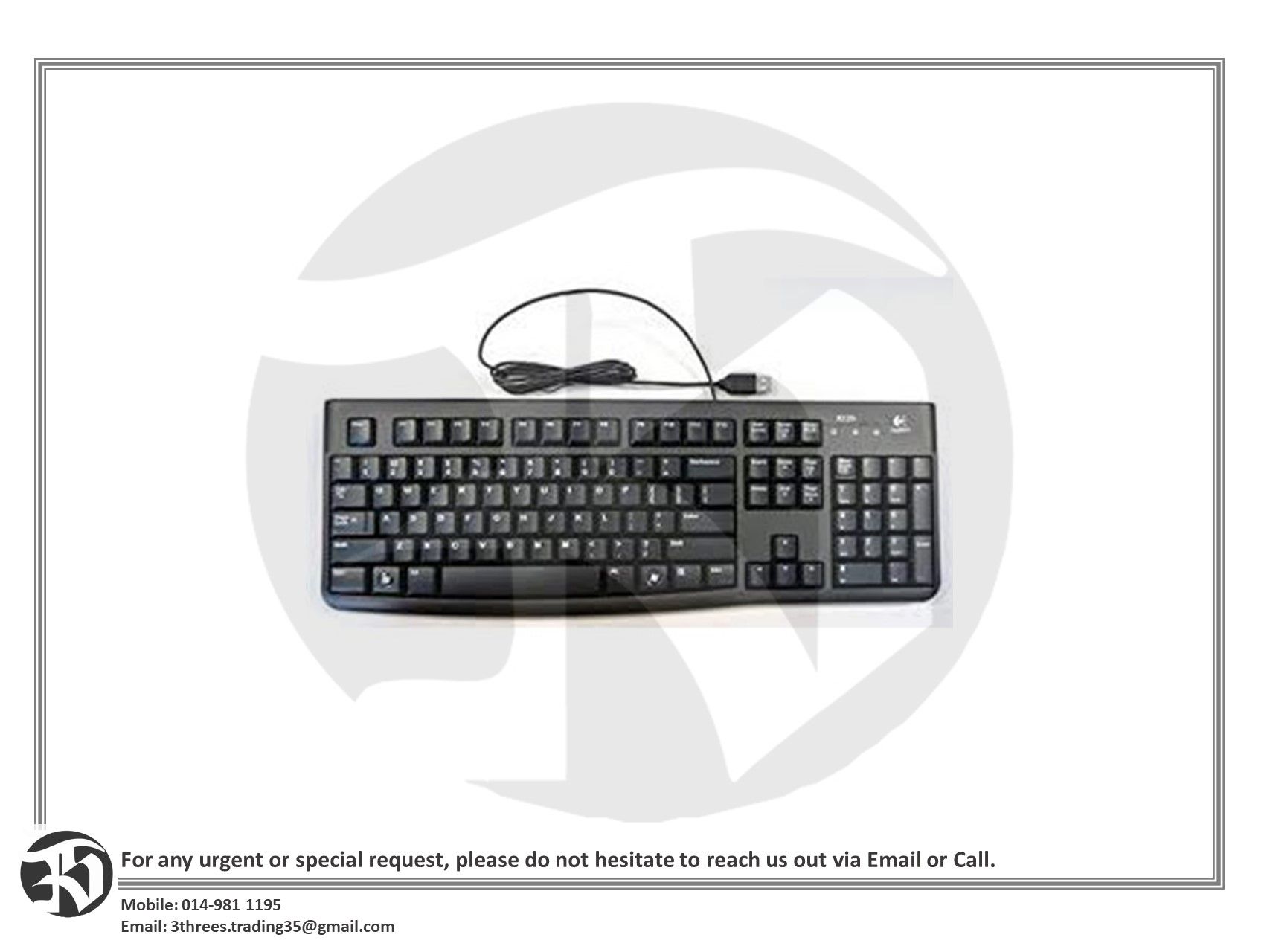Logitech K120 wired keyboard