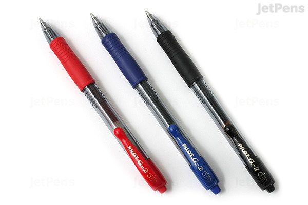 Pilot G-2 Gel Pen 1.0mm - black/blue/red