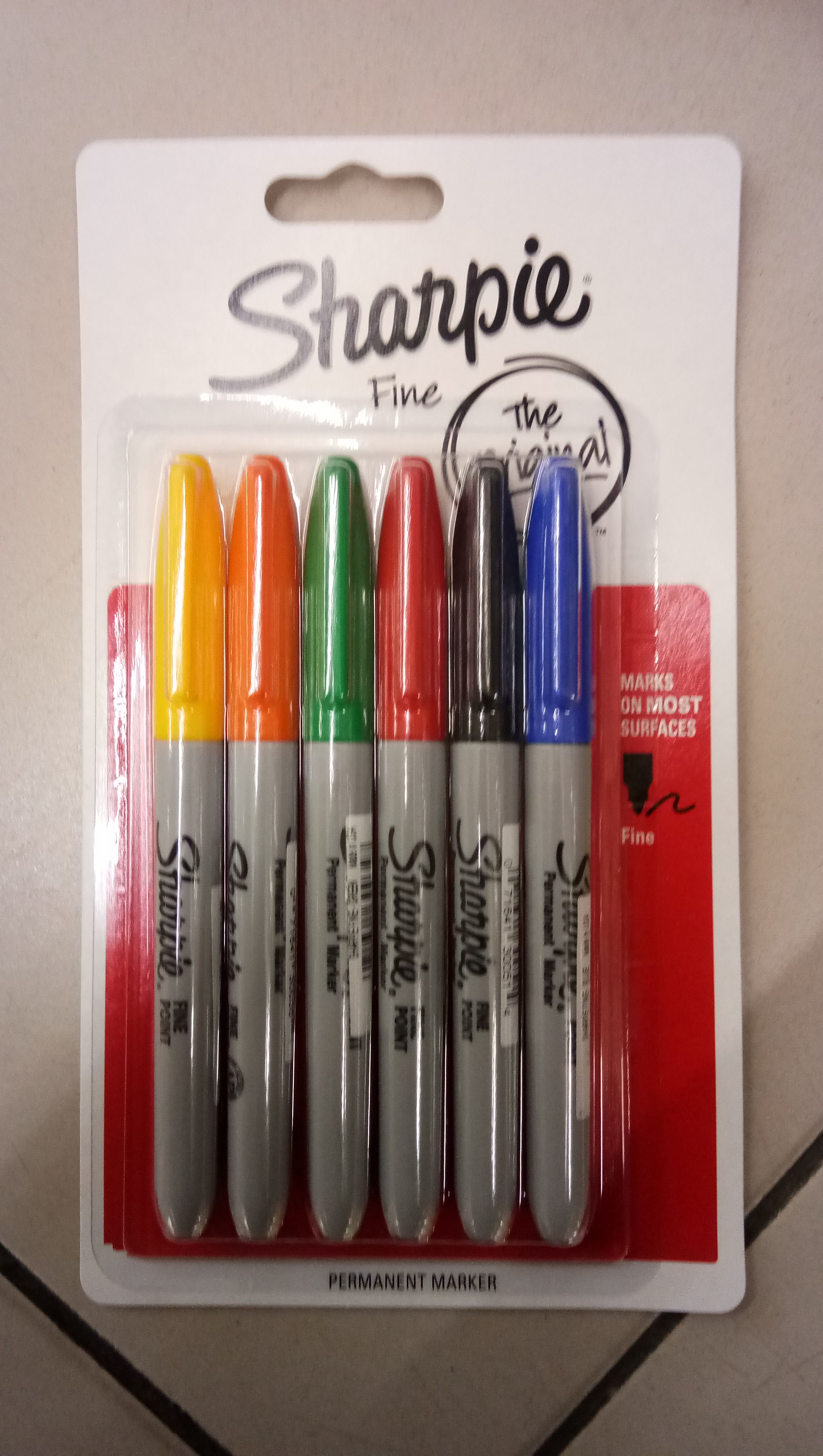 Sharpie Marker Pen ( Fine) 6 colors