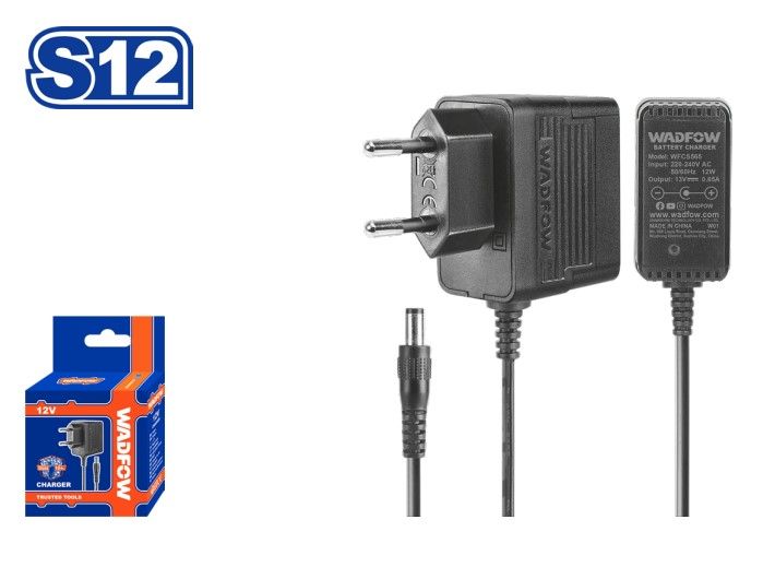 WADFOW LI-ION BATTERY CHARGER, TO CHARGE ALL S12 SERIES 12V 1.5AH BATTERY TO FULL IN 2 HOURS - WFCS565