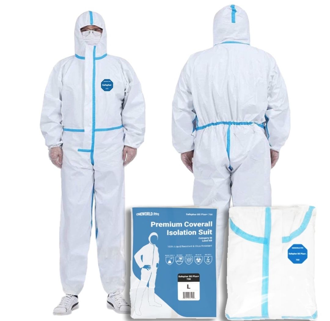 NA FrontLiner PPE Suit Medical Coverall Jumpsuit Waterproof VirusProof (60gsm)