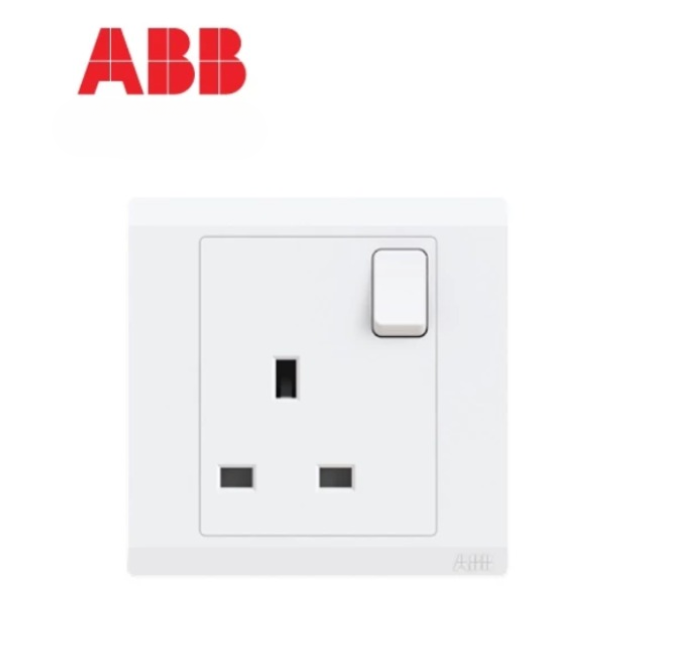 ABB INORA 1 GANG 13A SWITCH SOCKET SP WHITE (BL224)