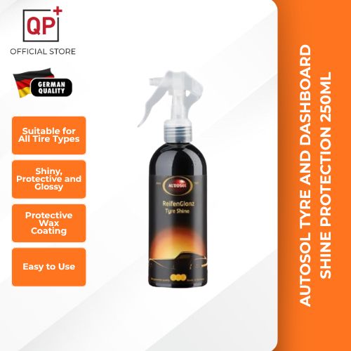 AUTOSOL TYRE SHINE DASHBOARD SHINE PROTECTION 250ML l PENGILAT TAYAR l 轮胎亮光剂-