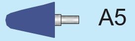 Temo 20*28*6mm Type A5 Vitrified CBN Mounted Point for Stainless Steel - 10pcs/pk