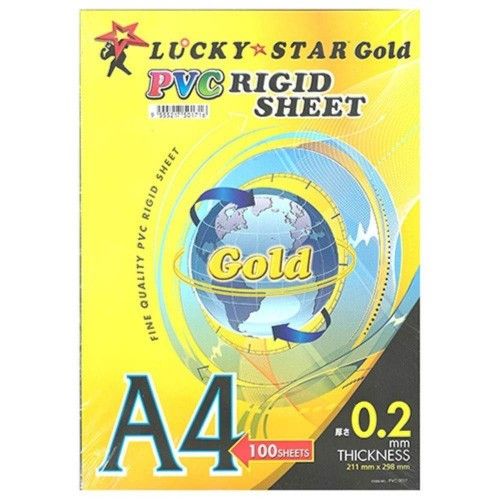 LUCKY PVC RIGID CLEAR PLASTIC SHEET A4 (Loose)