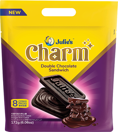(Loose pack) Julie’s Charm Double Chocolate Sandwich 172g 