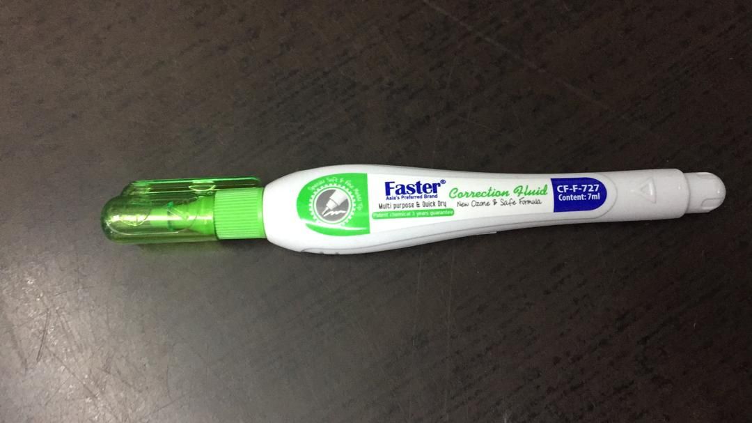 Faster Correction Fluid Pen