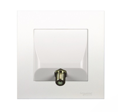 SCHNEIDER VIVACE KB31TVF_WE 1GANG CABLE TVF CONNECTOR (FLUSH)