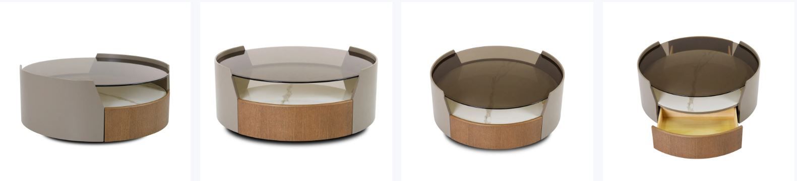 RECAFI BELYA COFFEE TABLE SSCT-9060/179 DIA 900mm SINTERED STONE TOP ROUND COFFEE TABLE