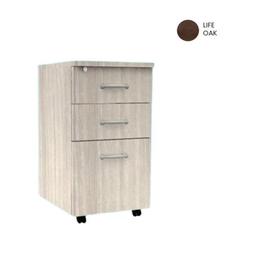 MOBILE PEDESTAL [OFP-MP2D1F (H)] COLOR: LIFE OAK